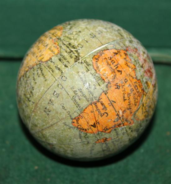2.5 inch diameter German miniature Globe